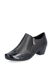 Rieker Womens Smart Heeled črna čevlji - Slika 4 iz 10