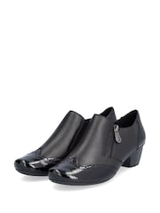 Rieker Womens Smart Heeled črna čevlji - Slika 5 iz 10