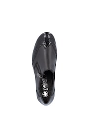Rieker Womens Smart Heeled črna čevlji - Slika 9 iz 10