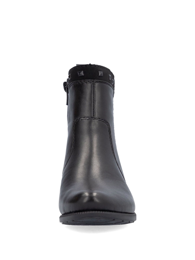 Rieker Womens Smart Ankle Black Boots - Image 6 of 10