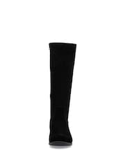 Rieker Womens Knee Length Smart Black Boots - Image 6 of 10