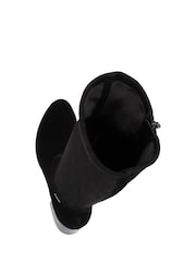 Rieker Womens Knee Length Smart Black Boots - Image 8 of 10