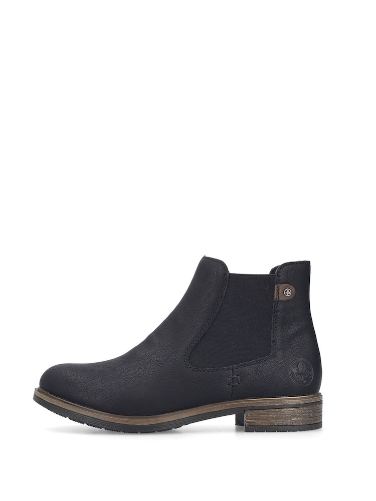 Rieker Womens Chelsea Brown Boots - Image 3 of 11