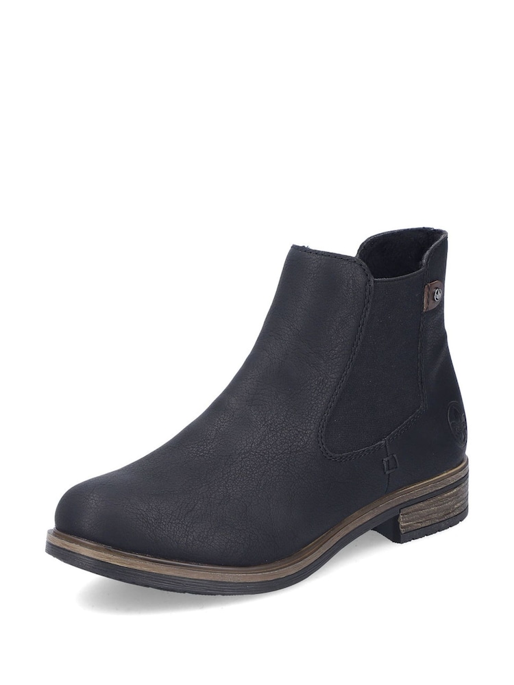 Rieker Womens Chelsea Brown Boots - Image 4 of 11
