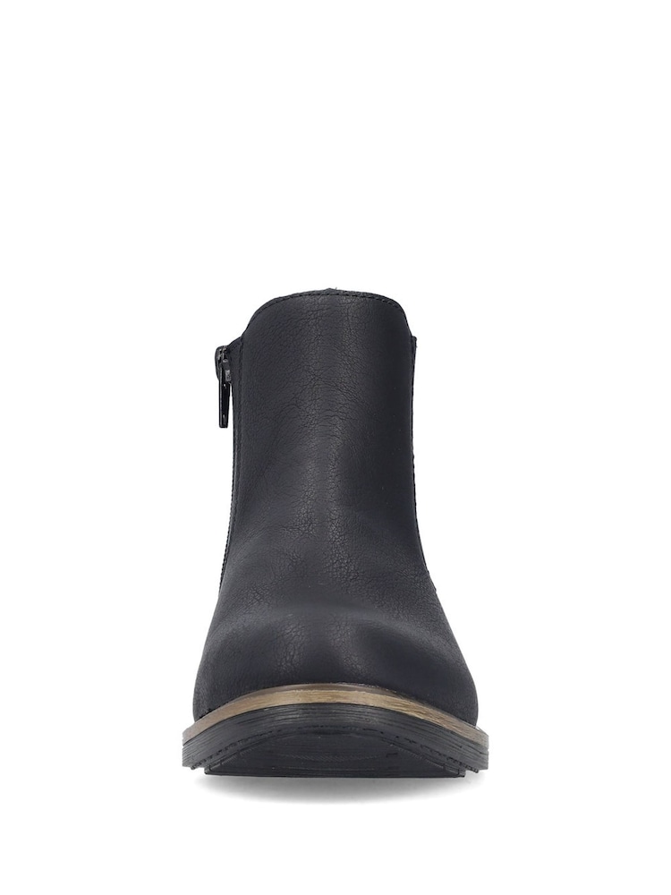Rieker Womens Chelsea Brown Boots - Image 6 of 11