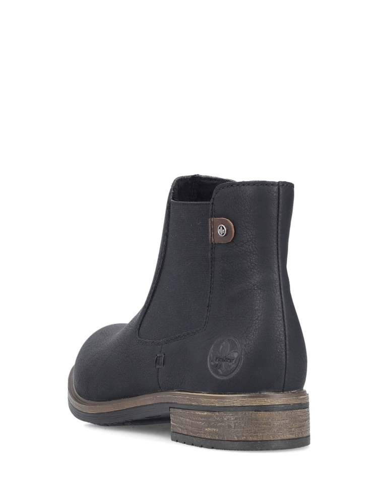 Rieker Womens Chelsea Brown Boots - Image 7 of 11