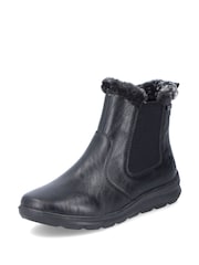 Rieker Womens Casual Chelsea črna gležnjarji - Slika 3 iz 10