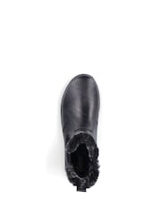 Rieker Womens Casual Chelsea črna gležnjarji - Slika 8 iz 10
