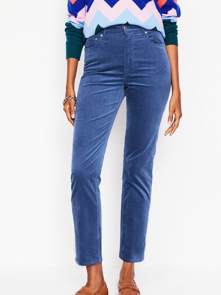 Boden Blue Velveteen 5 Pocket Jeans - Image 1 of 5
