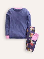 Boden Blue 100% Cotton Snug Long John Pyjamas - Image 2 of 4