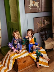 Boden Blue 100% Cotton Snug Long John Pyjamas - Image 3 of 4