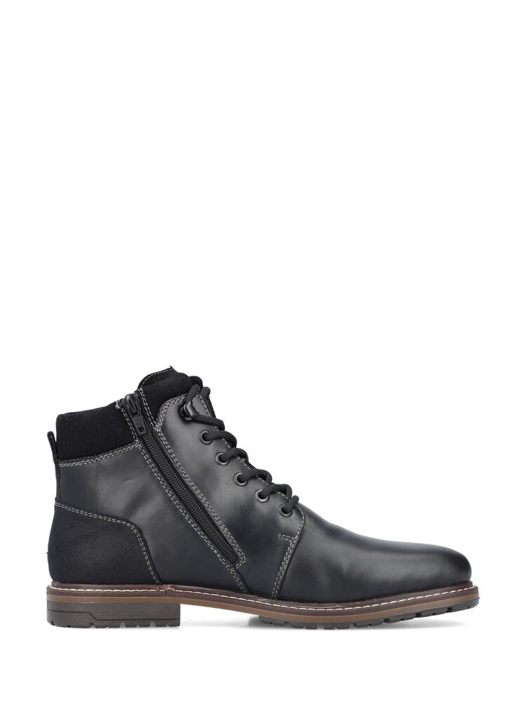Rieker Mens Smart Ankle Black Boots - Image 2 of 11