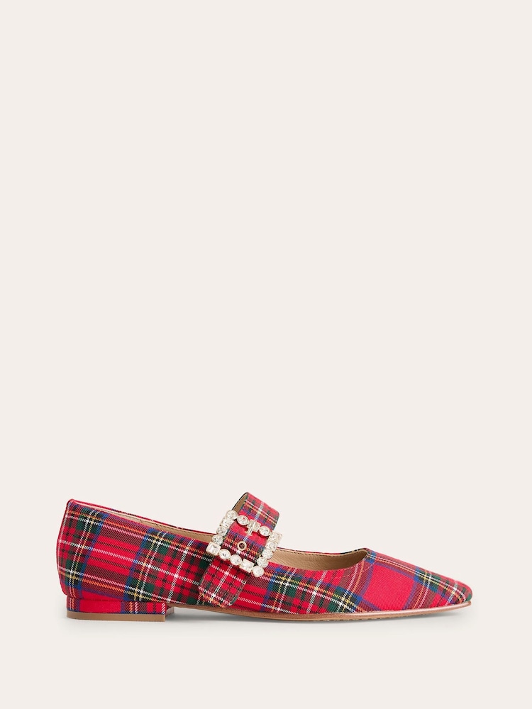 Boden Red Vic Chisel Toe Mary Janes Shoes - Image 2 of 5 Boden Red Vic Chisel Toe Mary Janes Shoes - Image 2 of 5