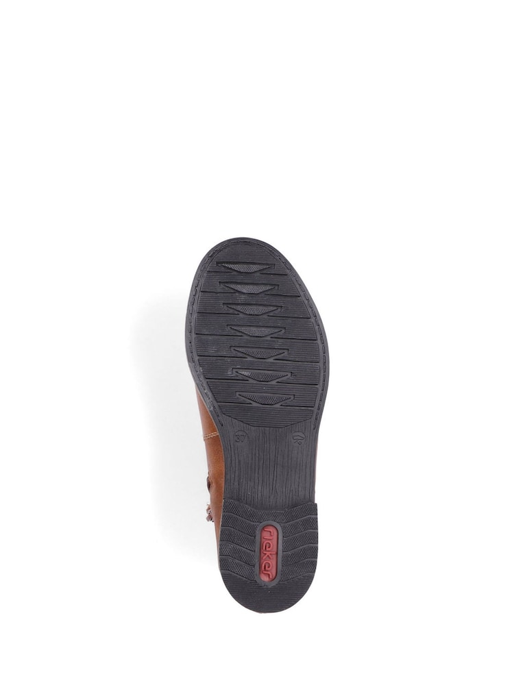 Rieker Womens Chelsea Brown Boots - Image 10 of 11