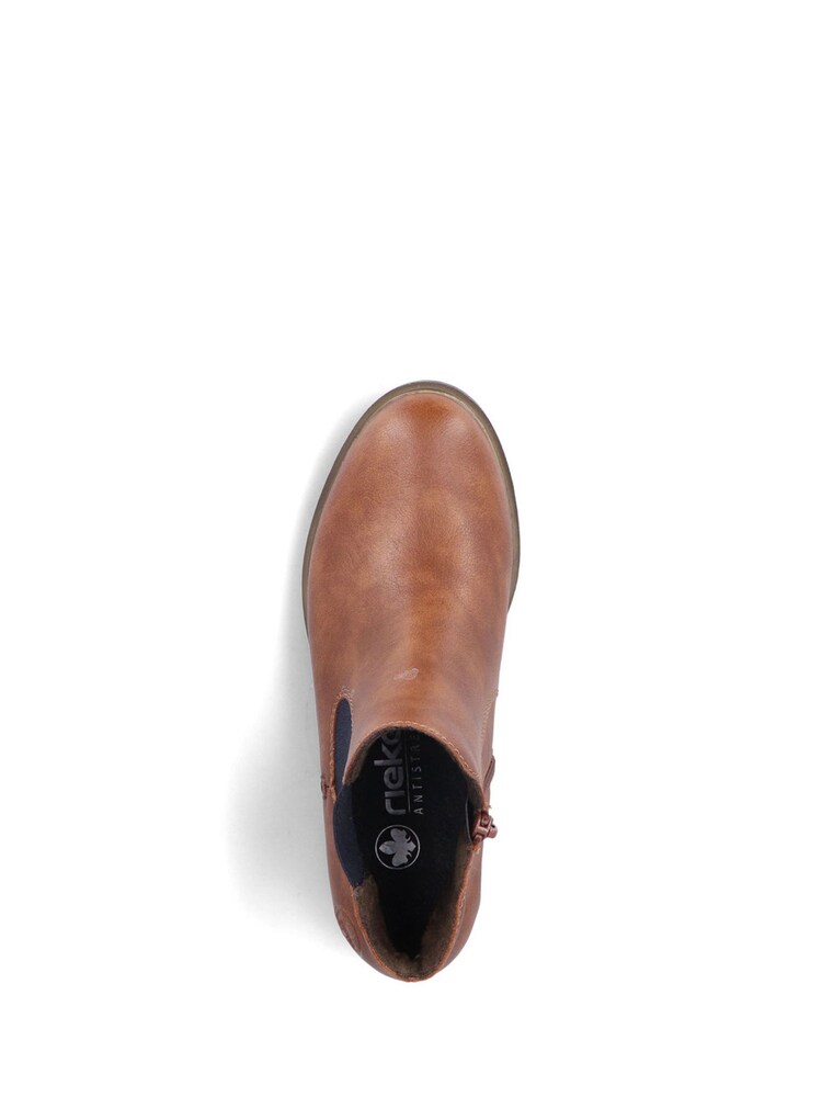 Rieker Womens Chelsea Brown Boots - Image 9 of 11