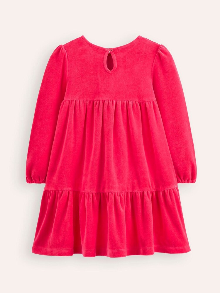 Boden Tiered Velour Klänning - Bild 2 av 3 Boden Tiered Velour Klänning - Bild 2 av 3