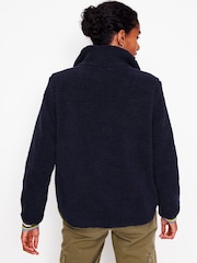 Boden Blue Truro Borg Fleece Jacket - Image 3 of 5