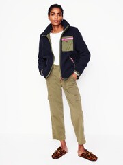 Boden Blue Truro Borg Fleece Jacket - Image 4 of 5