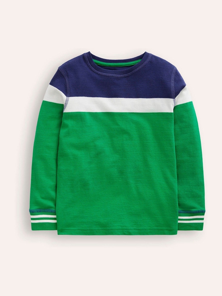 Boden Green 100% Cotton Textured T-Shirt - Image 1 of 3 Boden Green 100% Cotton Textured T-Shirt - Image 1 of 3