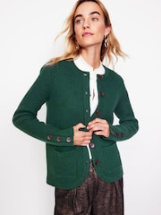 Boden Green Textured Stitch Cardigan - Image 1 of 6
