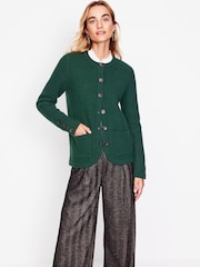 Boden Green Textured Stitch Cardigan - Image 2 of 6