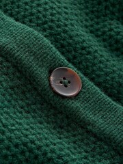 Boden Green Textured Stitch Cardigan - Image 4 of 6
