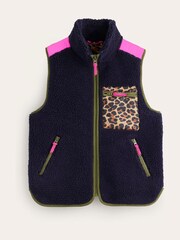 Boden Blue Truro Borg Gilet - Image 5 of 5