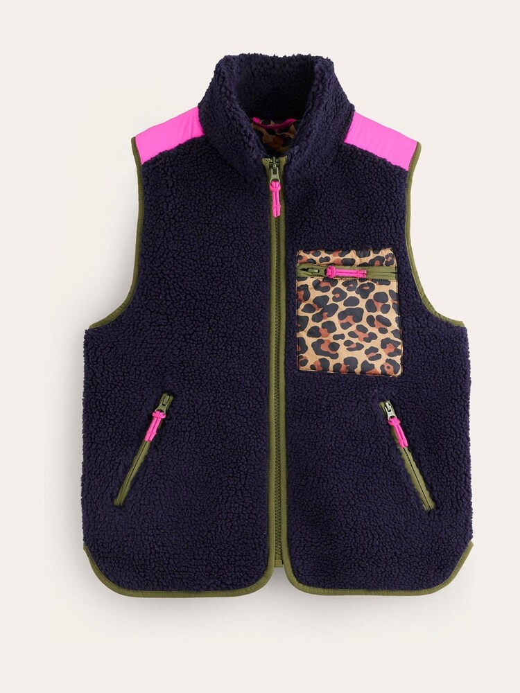 Boden Blue Truro Borg Gilet - Image 5 of 5