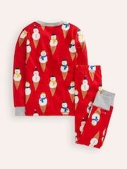 Boden Snug Festive Glow-In-The-Dark 100% Cotton Pyjamas - Изображение 2 из 3