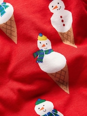 Boden Snug Festive Glow-In-The-Dark 100% Cotton Pyjamas - Изображение 3 из 3