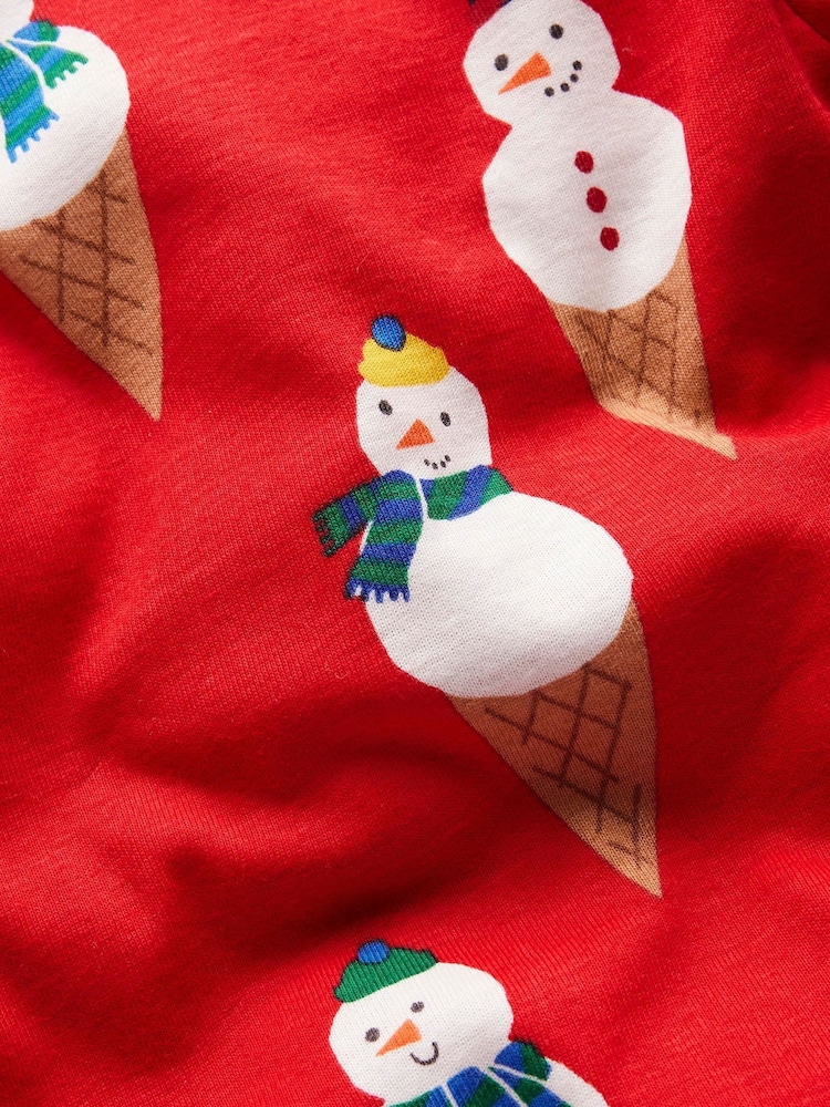 Boden Snug Festive Glow-In-The-Dark 100% Cotton Pyjamas - Изображение 3 из 3