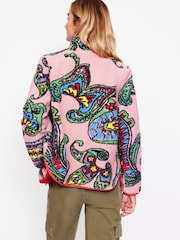 Boden Pink Truro Borg Fleece Jacket - Image 3 of 5