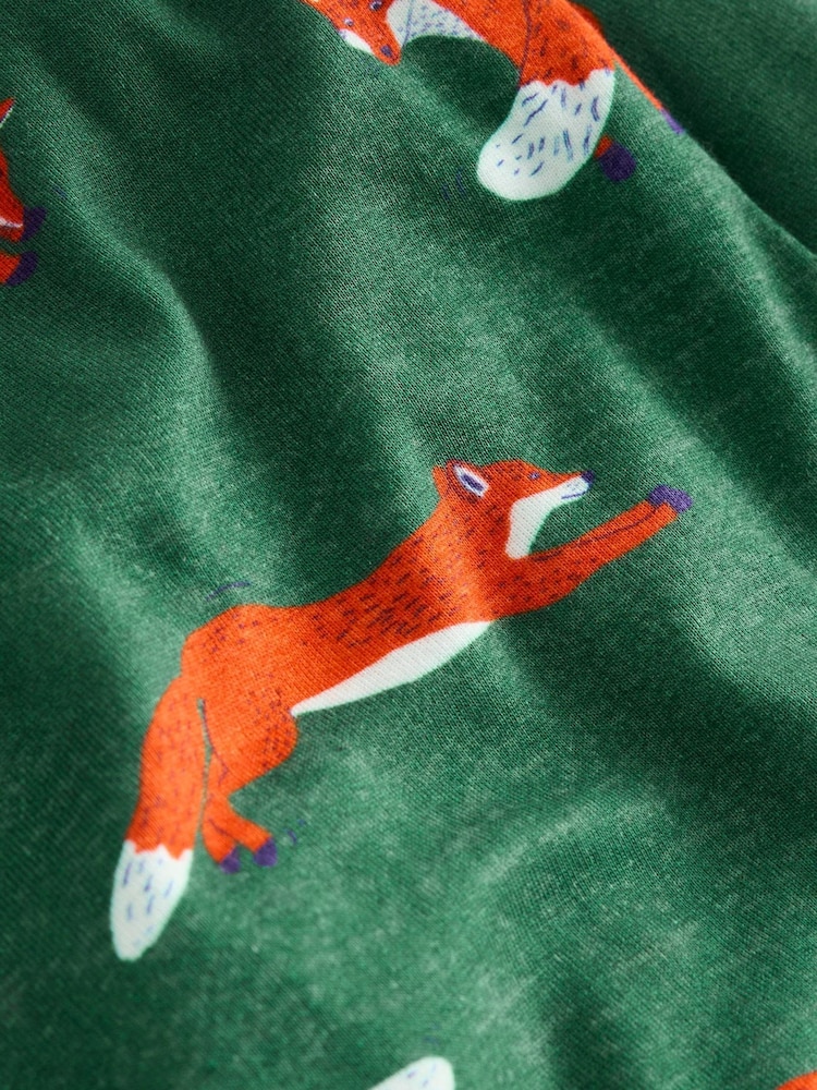 Boden Green Snug Long John 100% Cotton Pyjamas - Image 4 of 4