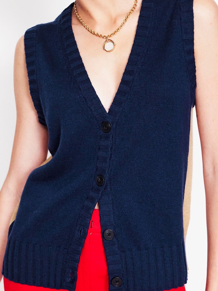 Boden Blue Zia Knitted Cardigan - Image 2 of 6 Boden Blue Zia Knitted Cardigan - Image 2 of 6