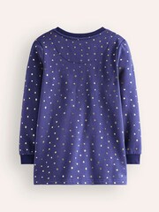 Boden Blue Unicorn Appliqué Bag Tunic - Image 2 of 3