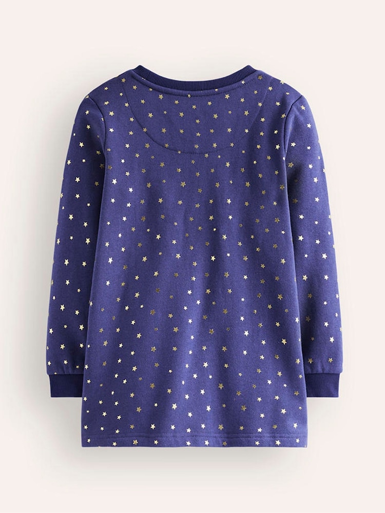 Boden Blue Unicorn Appliqué Bag Tunic - Image 2 of 3