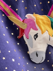Boden Blue Unicorn Appliqué Bag Tunic - Image 3 of 3