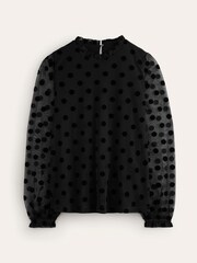 Boden Tulle Blouson Sleeve Top - Image 5 of 5