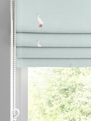 Sophie Allport Blue Running Ducks Made to Measure 100% Cotton Roman Blind - Image 2 of 6