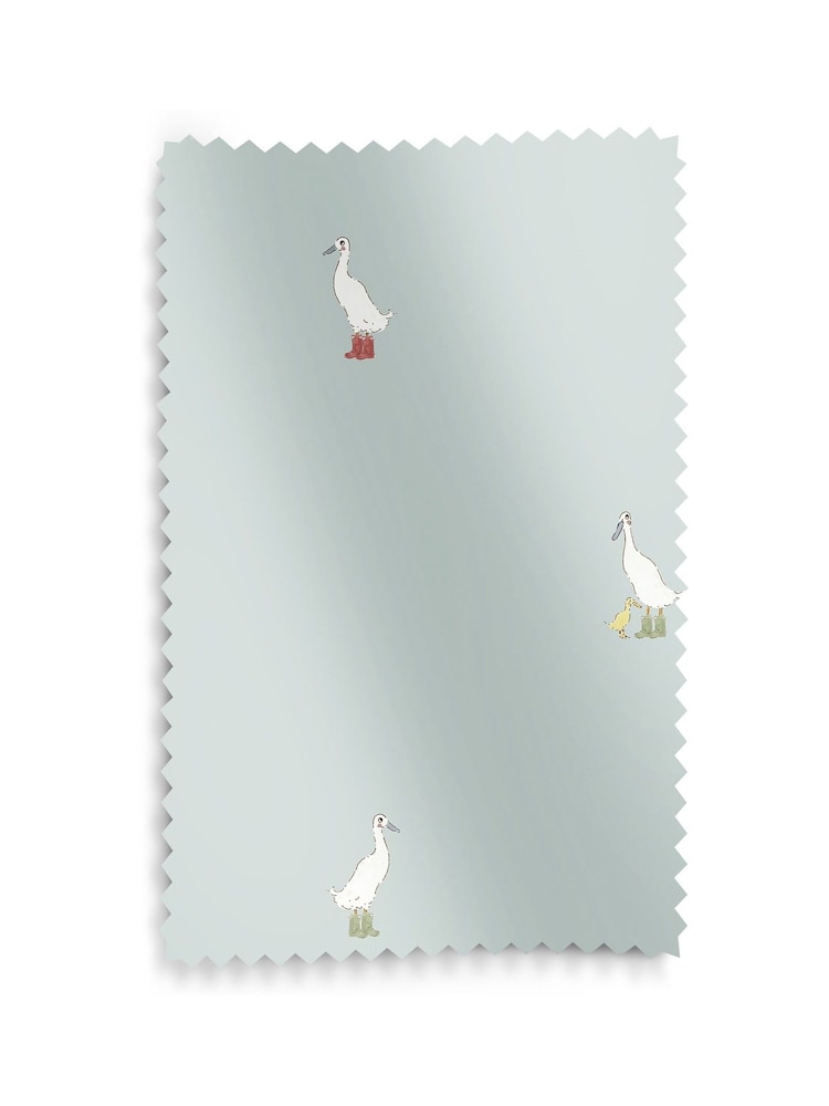 Sophie Allport Blue Running Ducks Made to Measure 100% Cotton Roman Blind - Image 6 of 6