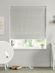 Sophie Allport Grey Running Ducks Made to Measure 100% Cotton Roman Blind - Image 1 of 6