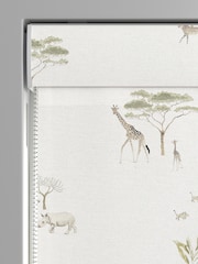 Sophie Allport Off White Wild Savannah Made to Measure 100% Cotton Roman Blind - Image 3 of 6