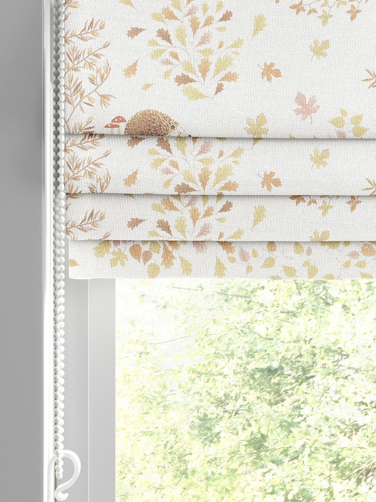 Sophie Allport Off White Woodland Friends Made to Measure 100% Cotton Roman Blind - Image 2 of 6