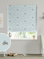 Sophie Allport Blue On the Farm Made to Measure 100% Cotton Roman Blind - Image 1 of 6