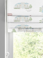Sophie Allport White and Blue London Scene Made to Measure 100% Cotton Roman Blind - Image 2 of 6