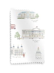 Sophie Allport White and Blue London Scene Made to Measure 100% Cotton Roman Blind - Image 6 of 6