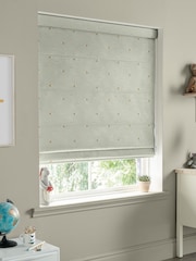 Sophie Allport Sage Green Woodland Hedgehog Made to Measure 100% Cotton Roman Blind - Image 5 of 6