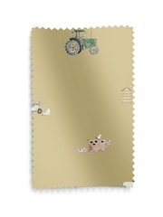 Sophie Allport Mustard Yellow On the Farm Made to Measure 100% Cotton Roman Blind - Image 6 of 6