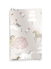 Sophie Allport Soft Pink Forest Ponies Made to Measure 100% Cotton Roman Blind - Image 6 of 6