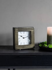 Libra Interiors Bruised Brass Hornchurch Antique Finish Mantel Clock - Image 1 of 6